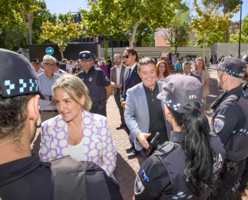 Cabañero y Valera participan en la visita a el dispositivo de seguridad de la Feria de Albacete 2024