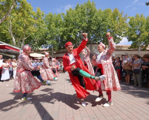 La Danza del Zángano de Pozohondo deslumbra a albacetenses y visitantes desde el estand de la Diputación en la Feria