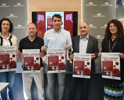 La Diputación de Albacete junto a la Federación de Baloncesto de Castilla-La Mancha impulsa un Circuito de Promoción de minibasket 3x3 en la pr ...