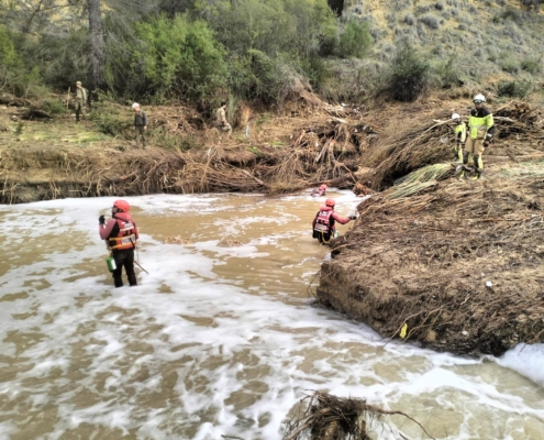 Cabañero agradece el trabajo de cada uno de los equipos de profesionales implicados en el operativo de emergencia desplegado en Letur