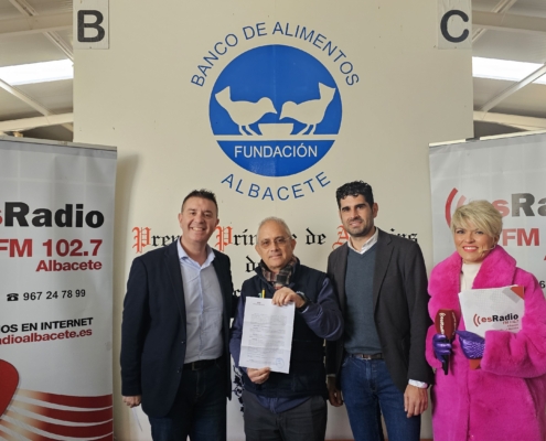 La Diputación de Albacete renueva su compromiso con el Banco de Alimentos en el XII Maratón Solidario de EsRadio