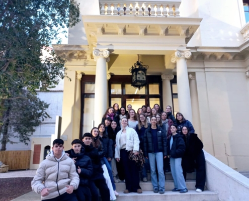 El Chalé Fontecha recibe la visita de alumnado de un programa de intercambio de inmersión lingüística