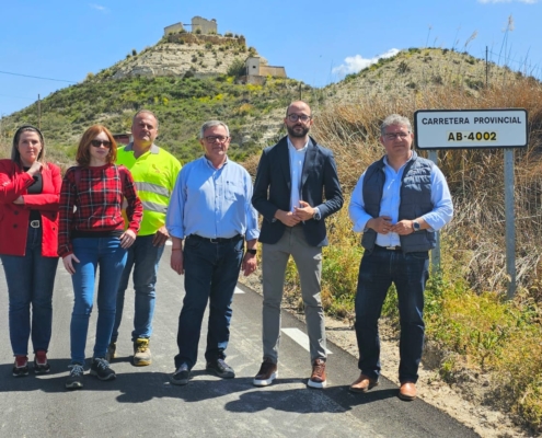 La Diputación de Albacete repara con rapidez la carretera provincial AB-4002, a su paso por Las Minas, con más de 140.000 euros de inversión