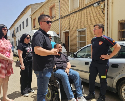 La Diputación de Albacete moviliza sus recursos para restablecer la normalidad en La Roda tras la tormenta de este domingo