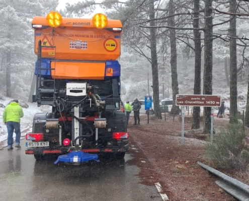 La Diputaci&oacute;n de Albacete refuerza el dispositivo de vialidad invernal ante el temporal de nieve