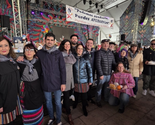Santi Caba&ntilde;ero participa con Jos&eacute; Gonz&aacute;lez en la Comida Manchega Solidaria de AFA Villarrobledo, cita multitudinaria que une tradici&oacute;n, orgull ...