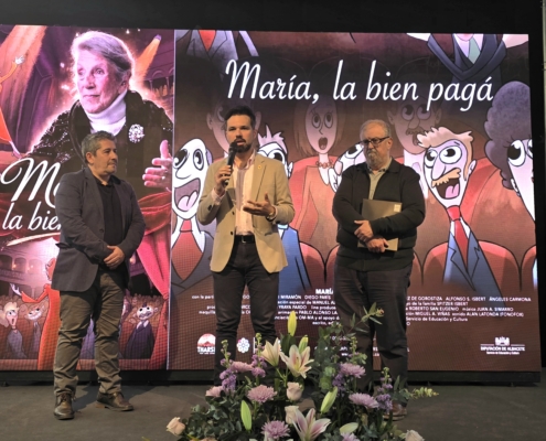 Zamora participa en el preestreno del documental &lsquo;Mar&iacute;a, la bien pag&aacute;&rsquo; que llega a Albacete de la mano de la Diputaci&oacute;n para rendir homenaj ...