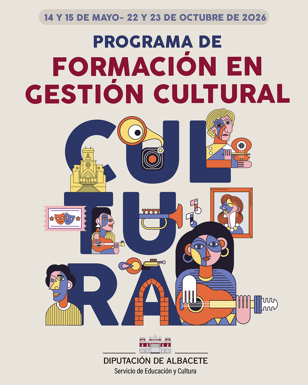 cartel PROGRAMA_GESTIÓN CULTURAL_DIPUAB_2026