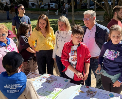 M&aacute;s de 170 escolares de 29 centros educativos reflexionan sobre sostenibilidad e interculturalidad en la XVII CONFINT Provincial celebrada en Hel ...