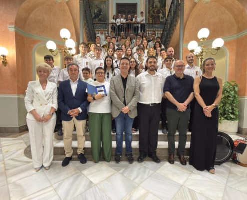 La Diputaci&oacute;n de Albacete celebra el D&iacute;a Europeo de la M&uacute;sica de la mano de la banda de Madrigueras, la &lsquo;Catachana 82&rsquo;, reconociendo su tra ...