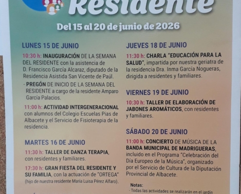 La Residencia San Vicente de Pa&uacute;l ultima los preparativos para celebrar la Semana del Residente 2026