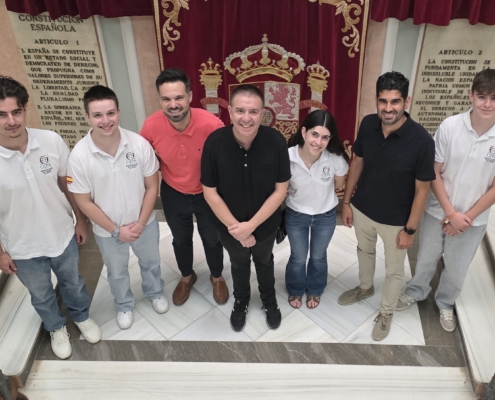 Caba&ntilde;ero recibe a cuatro j&oacute;venes m&uacute;sicos de la provincia que han conquistado el primer premio internacional 'Summa Cum Laude' en Viena