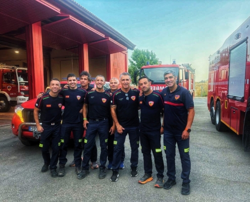 La Diputaci&oacute;n de Albacete desplaza efectivos y medios del SEPEI para colaborar en la extinci&oacute;n del incendio forestal de La Mierla (Guadalajara)