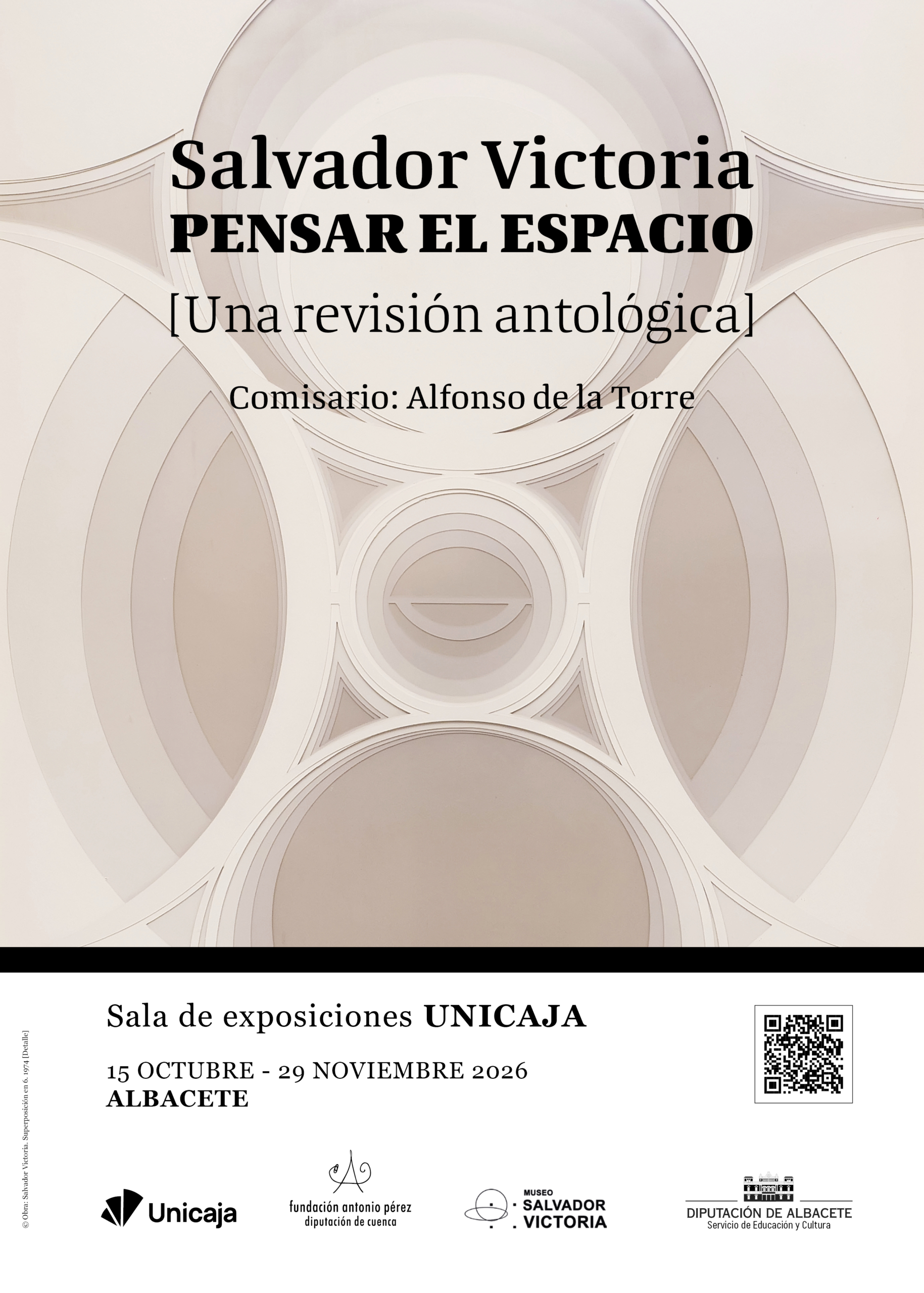 cartel exposición Salvador Victoria centro expositivo unicaja
