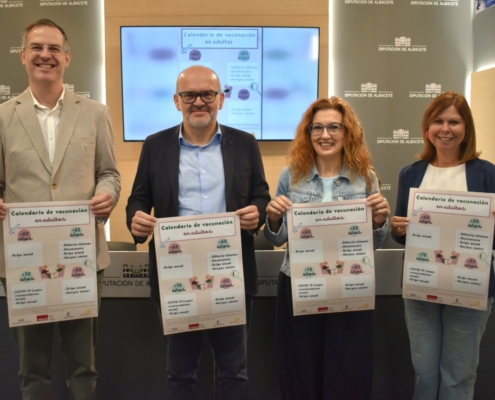 La Diputaci&oacute;n de Albacete, la JCCM y la Sociedad Castellano-Manchega de Geriatr&iacute;a ponen en marcha una campa&ntilde;a de promoci&oacute;n de la vacunaci&oacute;n e ...