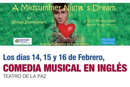 “A Midsummer Night´s Dream”, espectáculo juvenil en inglés para escolares en el Teatro de la Paz