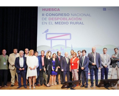 Santiago Cabañero asiste en Huesca al Congreso Nacional de Despoblación en el Medio Rural