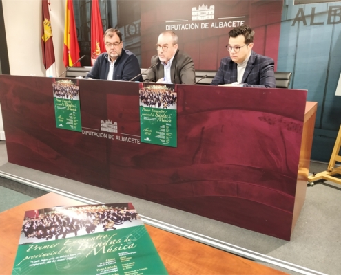 El I Encuentro Provincial de Bandas de Música organizado por la Diputación llevará la música de quince agrupaciones a cinco municipios de Albacete