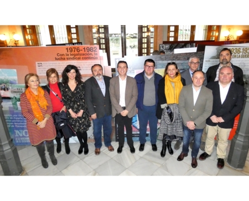 El hall de la Diputación de Albacete acoge la exposición ‘130 años de luchas y conquistas’, un recorrido por la historia del sindicato UGT