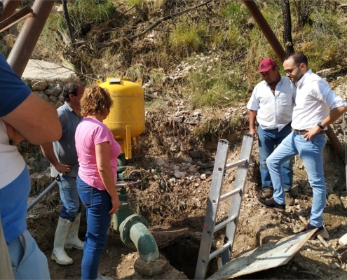 La Diputaci&oacute;n trabaja ya en el arreglo de los da&ntilde;os provocados por DANA en la toma y en la bomba del dep&oacute;sito de agua que presta servicio a Yeste