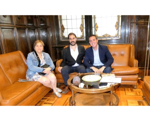 El presidente de la Diputaci&oacute;n de Albacete estudia con los responsables regional y provincial de la ONCE posibles nuevas v&iacute;as de trabajo conjunto